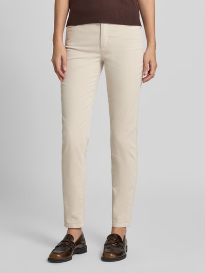 Marc Cain Smalle broek van katoenmix met modal-aandeel model 'SILEA' Offwhite - 4