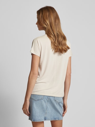 MSCH Copenhagen T-shirt met V-hals, model 'Fenya' Beige - 5