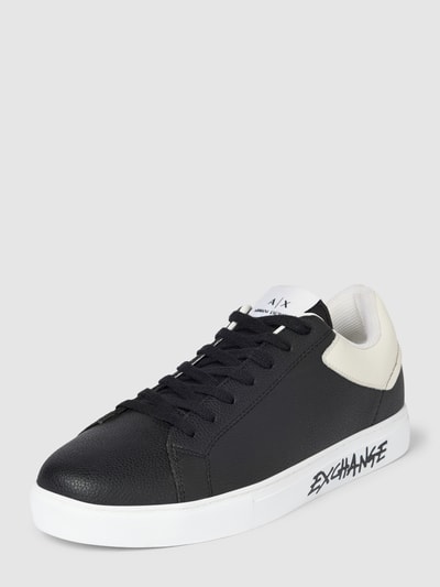 ARMANI EXCHANGE Sneakersy z napisem z logo Czarny 1