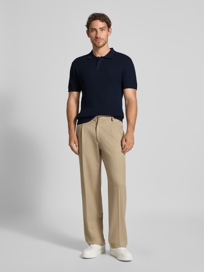 MCNEAL Strickpolo mit kurzer Knopfleiste Dunkelblau 1