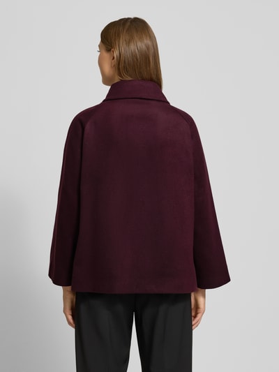 More & More Relaxed Fit Jacke mit Viskose-Anteil Bordeaux 5