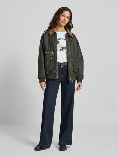 Barbour Oversized shirt met lange mouwen van puur katoen, model 'WOODHOUSE' Wit - 1