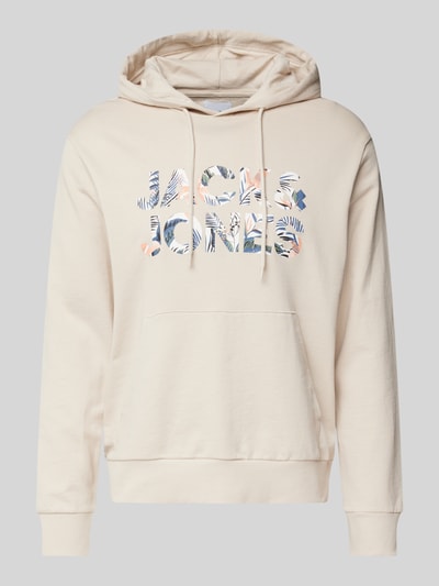 Jack & Jones Hoodie mit Label-Print Modell 'BRYAN' Offwhite 2