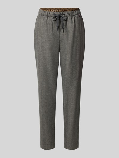 Produktfoto, Hose mit elastischem Bund und Tunnelzug von Marc Cain in Grau, Material-Mix mit Viskose-Anteil, Regular Fit, feine Textur