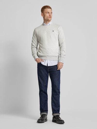 Polo Ralph Lauren Sweatshirt met labelstitching Lichtgrijs - 1