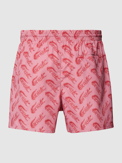 Lacoste Shorts mit Label-Print Pink 3