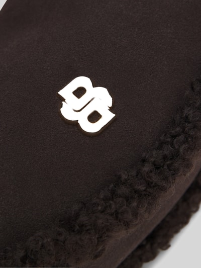 BOSS Umhängetasche mit Shearlingrand Dunkelbraun 5