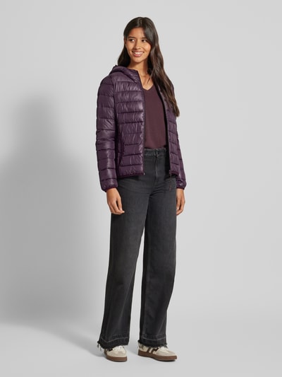 QS Regular Fit Steppjacke mit Eingrifftaschen Purple 1