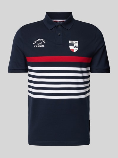 HECHTER PARIS Poloshirt mit Label-Stitching Marine 2