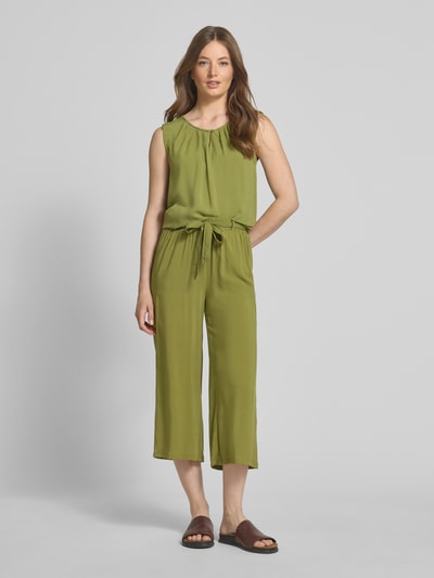 Soyaconcept Culotte van viscose met strikceintuur Groen - 1