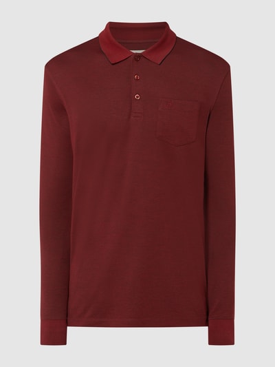 bugatti Poloshirt aus Piqué Bordeaux Rot 2