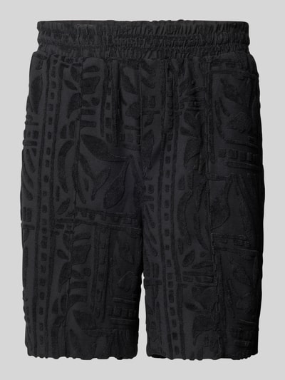 JOOP! Jeans Regular Fit Shorts mit Strukturmuster Modell 'Ioakim' Black 2