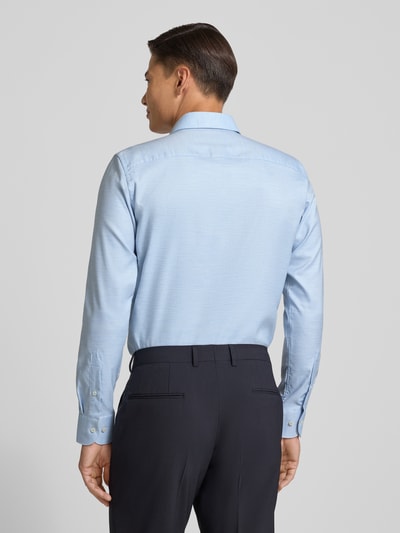 Profuomo Slim fit zakelijk overhemd met haaikraag Blauw - 5