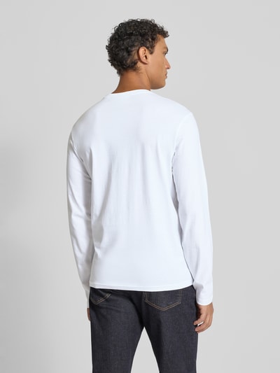 Napapijri Longsleeve mit Logo-Stitching Modell 'Salis' Weiss 5