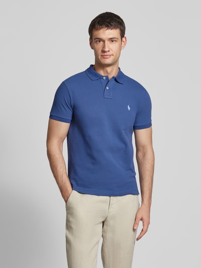 Polo Ralph Lauren Poloshirt mit Label-Stitching Petrol 4