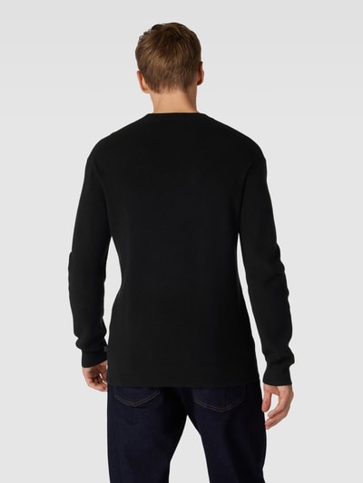 Tom Tailor Gebreide pullover met ronde hals Zwart - 5