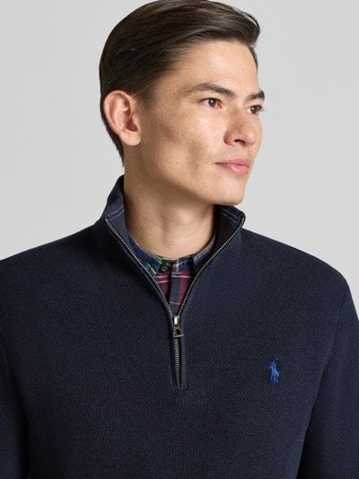 Polo Ralph Lauren Gebreide pullover met labelstitching Marineblauw gemêleerd - 3