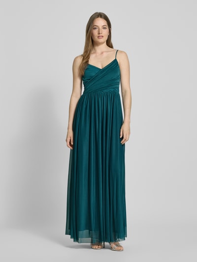 GUIDO MARIA KRETSCHMER WOMAN Abendkleid in Wickel-Optik Modell 'Cathleen' Dunkelgruen 4
