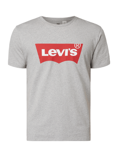 Levi's® T-shirt z nadrukiem z logo Średnioszary 2