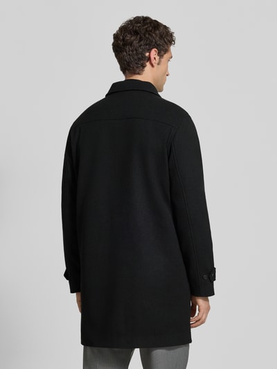 Casual Friday Regular Fit Mantel mit Knopfleiste Modell 'HERSNAP' Black 5
