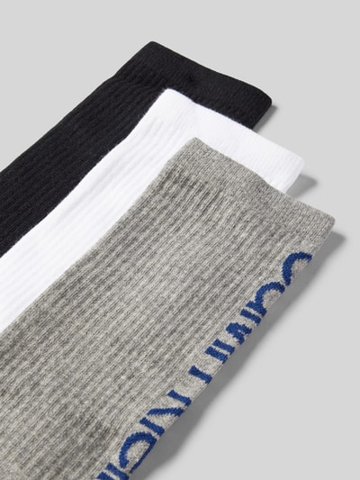 CK Calvin Klein Socken mit Label-Print im 3er-Pack Mittelgrau Melange 2