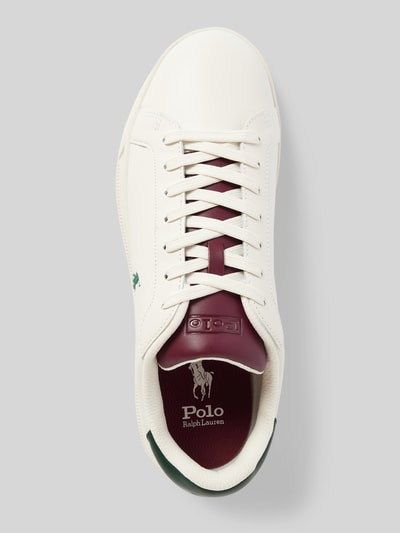 Polo Ralph Lauren Ledersneaker mit Logo-Stitching Weiss 3