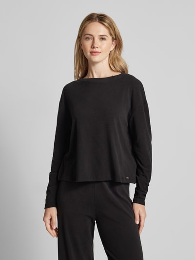 Guess Longsleeve mit Label-Applikation Modell 'ELSA' Black 4