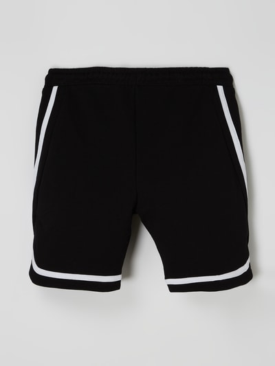 Jack & Jones Sweatshorts van katoen, model 'Stronaldo' Zwart - 3