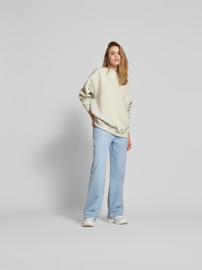 OH APRIL Oversized Sweatshirt mit Stehkragen Hellgruen 1