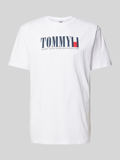 Tommy Jeans T-shirt z nadrukiem z logo Biały 2