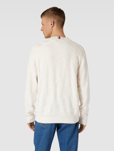 Tommy Hilfiger Cardigan mit Strukturmuster Ecru 5