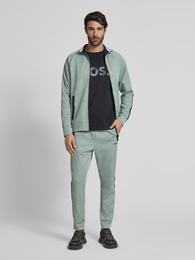 BOSS Green Slim Fit Sweatpants mit Strukturmuster Modell 'Hover' Mint 1