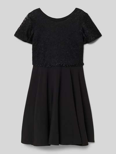 Happy Girls Knielanges Kleid mit Rundhalsausschnitt Black 1