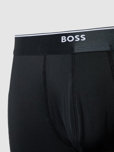 BOSS Boxershort met logo in band, model 'Boxer' Zwart - 2