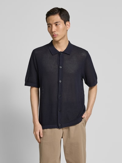 Jack & Jones Premium Vrijetijdsoverhemd met knoopsluiting, model 'AARTO' Donkerblauw - 4