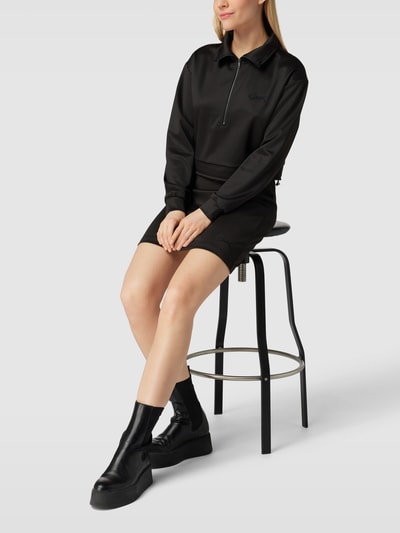 Guess Sweatshirt met logostitching, model 'ANITA' Zwart - 1