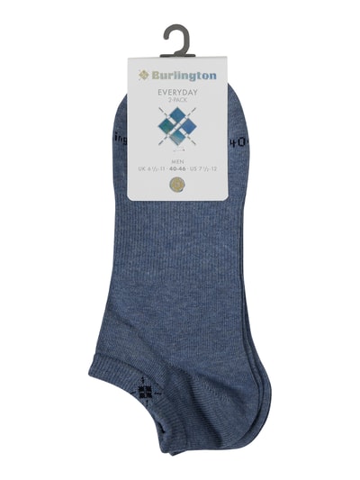 Burlington Sneakersocken mit Stretch-Anteil im 2er-Pack Modell 'Everyday' Jeansblau 2