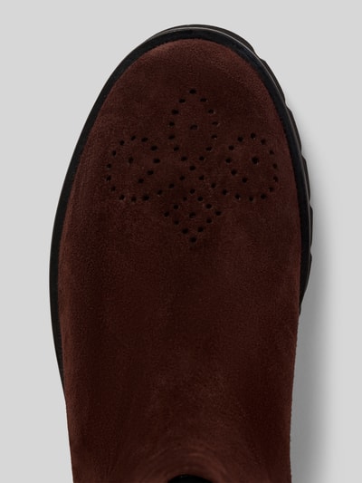 Högl Chelsea boots van echt leer, model 'Suede' Chocoladebruin - 3