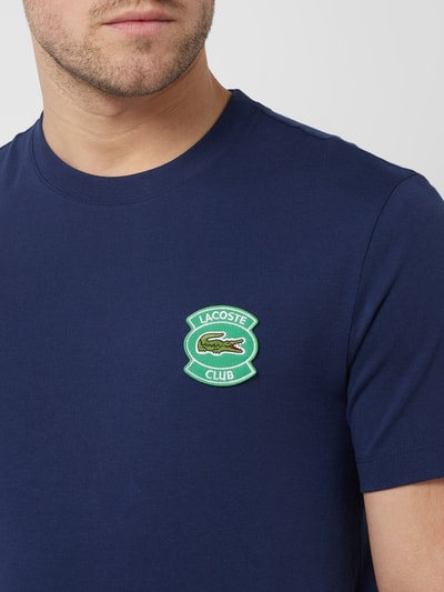 Lacoste Regular fit T-shirt met logo  Marineblauw - 3