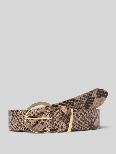 Vanzetti Pasek skórzany ze sprzączką Beżowy 1