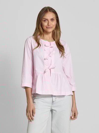 Rich & Royal Bluzka o kroju regular fit z rękawem o dł. 3/4 Różowy 4