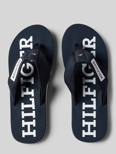 Tommy Hilfiger Teenslippers met labelpatch Donkerblauw - 4