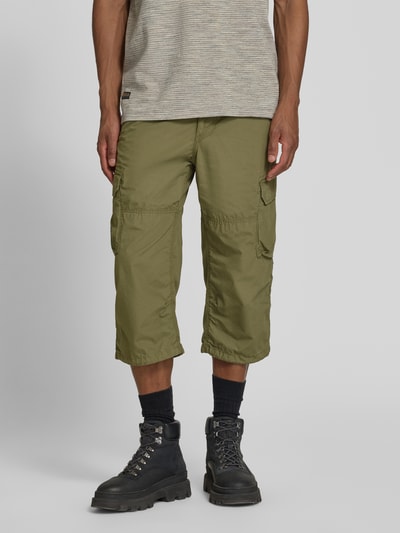 camel active Bermudy capri o kroju regular fit z kieszeniami cargo Oliwkowy 4