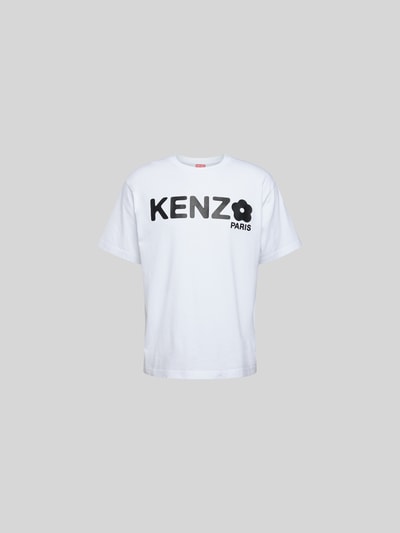 Kenzo T-Shirt mit Label-Print Weiss 2