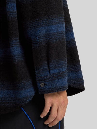 Hugo Blue Oversized Flanell-Hemd mit Wollanteil Modell 'EBOLT' Blau 6