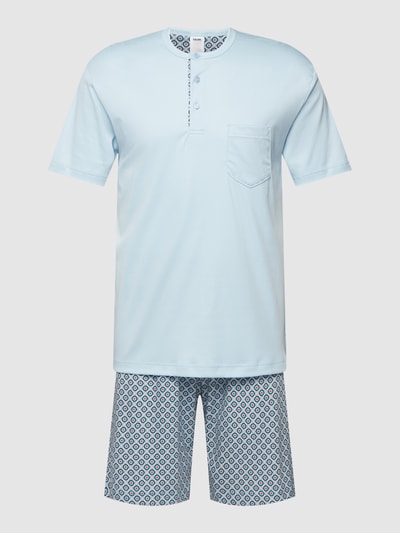 Calida Pyjama met all-over motief, model 'RELAX' Lichtblauw - 2