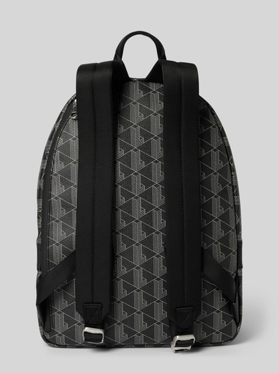 Lacoste Rucksack mit Allover-Logo-Print Modell 'Monogram' Black 5