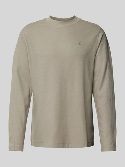 Calvin Klein Jeans Longsleeve mit Ziernähten Graphit 1