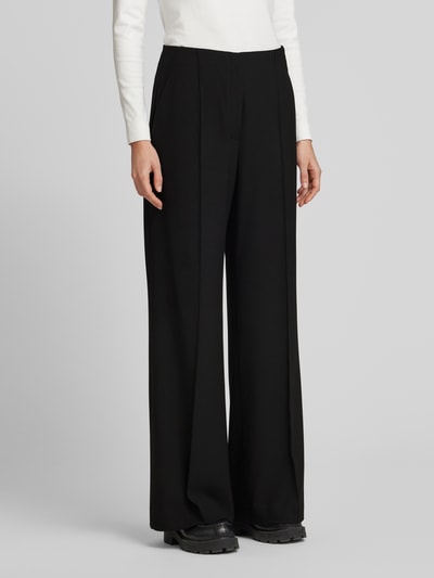 Raffaello Rossi Wide Leg Stoffhose mit Strukturmuster Modell 'AGATHA' Black 4