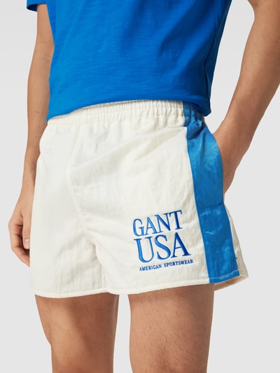 Gant Sweatshorts mit Kontraststreifen Offwhite 3